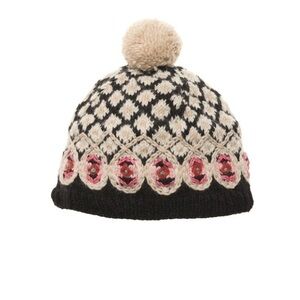 Vintage Chalet French Knot Hat/Beanie